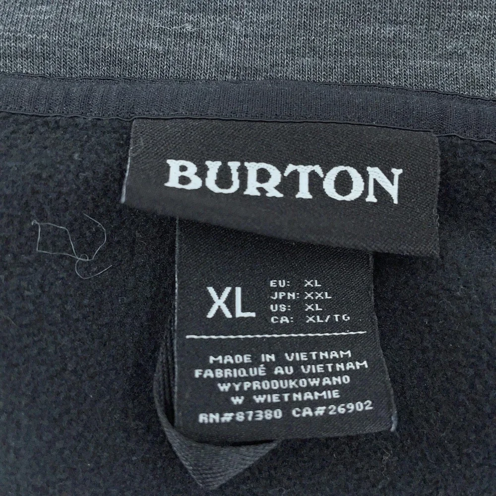 Burton Minturn Fleece Mens XL Gray Polartec Full‎ Zip Sweatshirt Snowboard